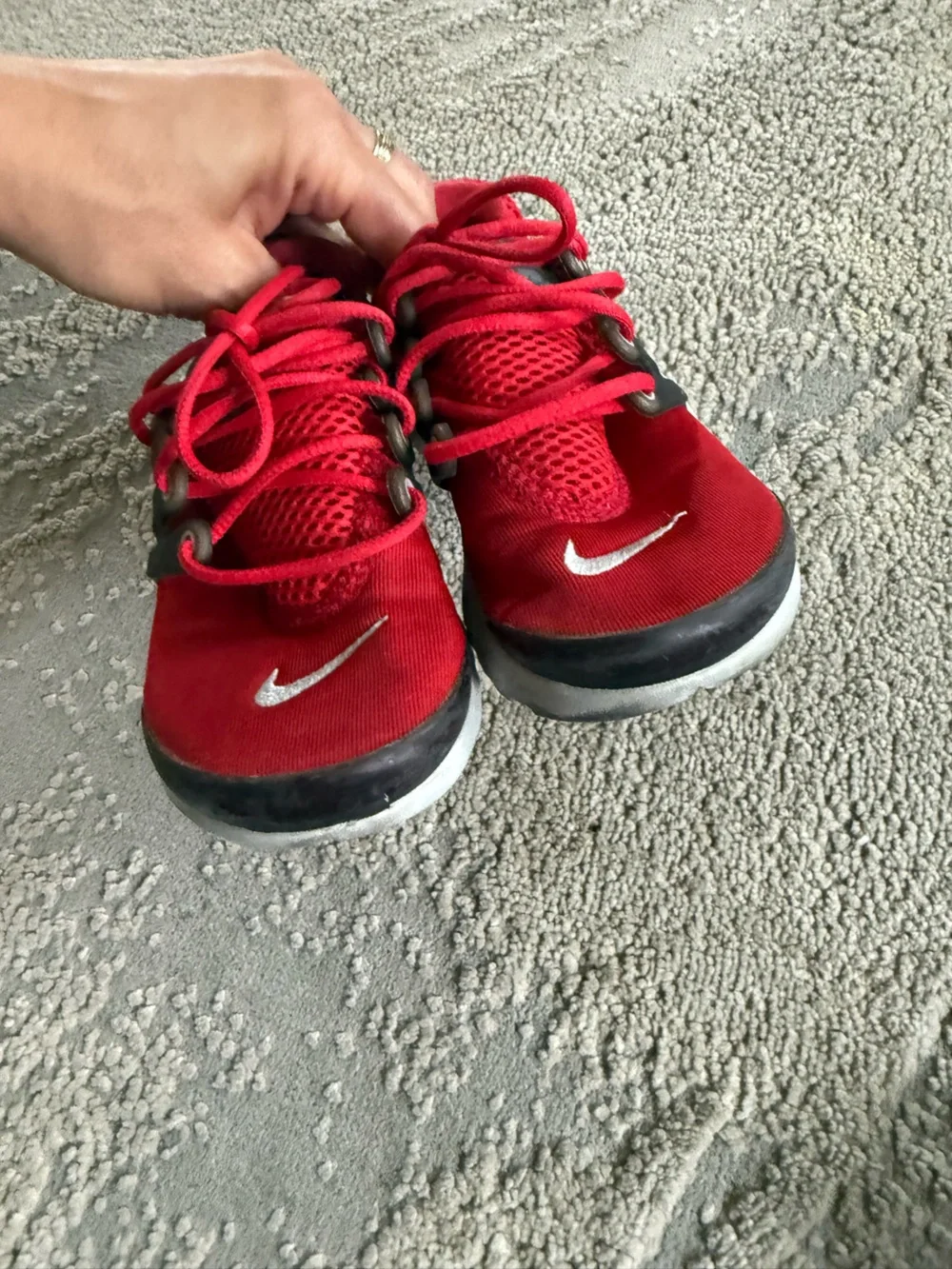 Nike Kids sneakers bundle white Huarache Red Black Air Presto mesh boys 11